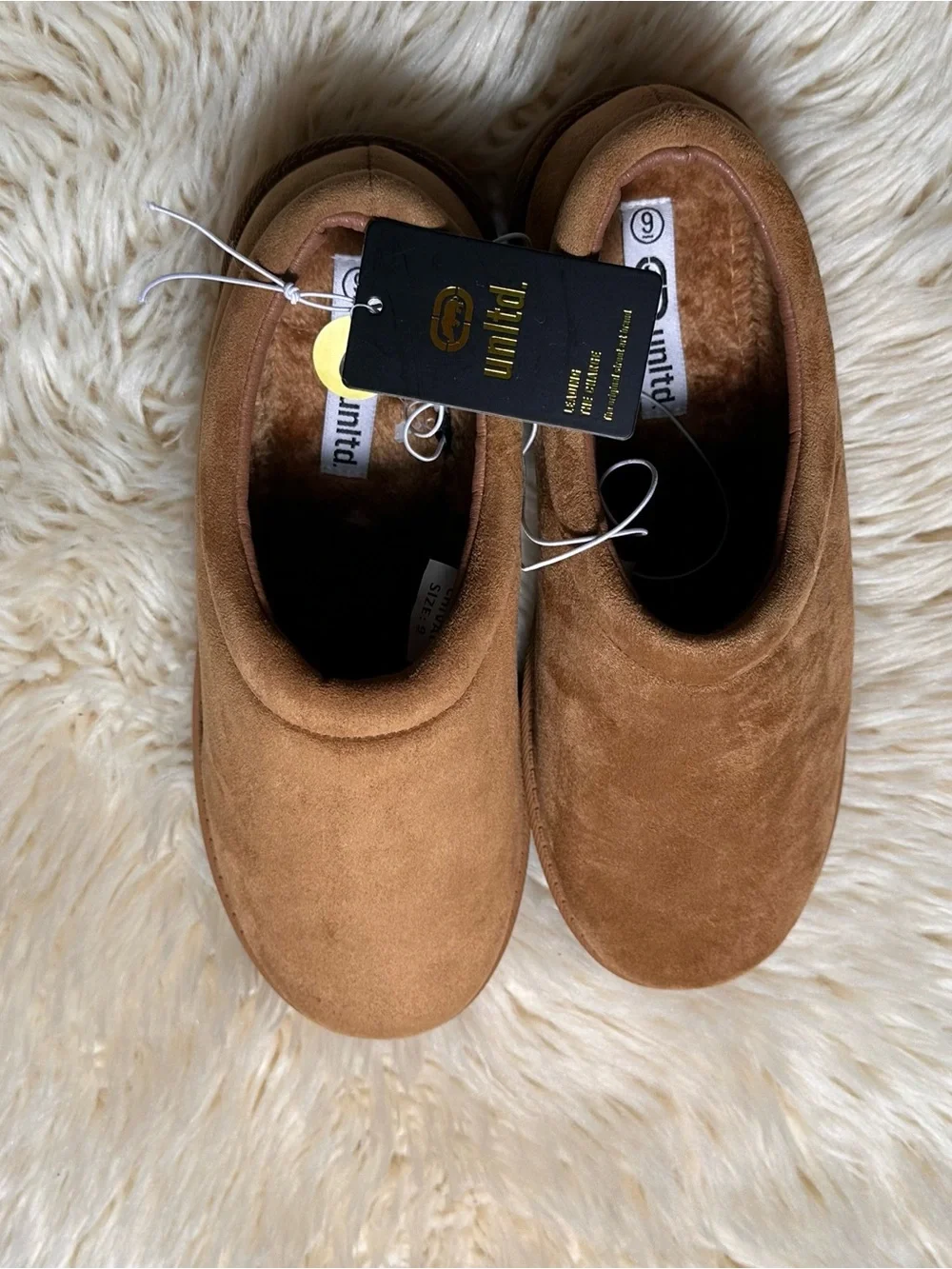 Ecko Unlimited Men’s Slip-On Loafers in Tan Suede